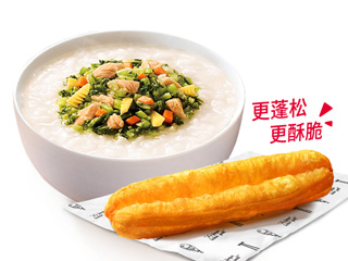 [自助餐饮]-肯德基-雪菜笋丁鸡肉粥+K记发面小笼包（猪肉）2只