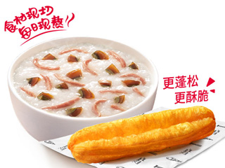 [自助餐饮]-肯德基-皮蛋瘦肉粥+厚蛋烧