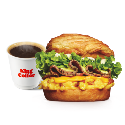 (早餐)帕斯雀牛肉可颂+豆浆/0糖豆浆/可乐/橙汁/雪碧/浓浓美式