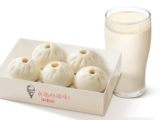 [自助餐饮]-肯德基-K记发面小笼包+豆浆