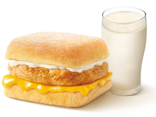 [自助餐饮]-肯德基-芝士鸡肉帕尼尼+豆浆