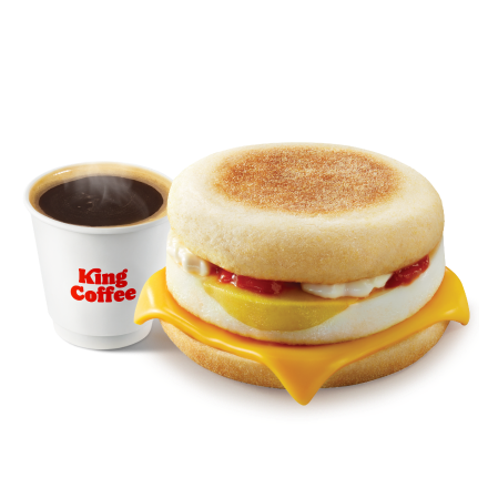 (早餐)芝士蛋麦芬+豆浆/0糖豆浆/可乐/橙汁/雪碧/浓浓美式