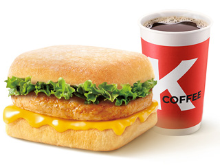 [自助餐饮]-肯德基-芝士鸡肉帕尼尼(轻盈版)+满杯生椰拿铁(中|冰)/满杯生椰拿铁