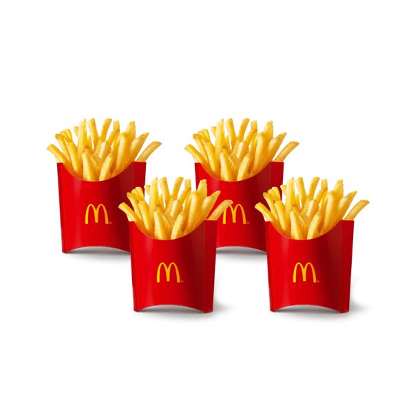 [自助餐饮]-麦当劳-中薯条四份（出码不退）